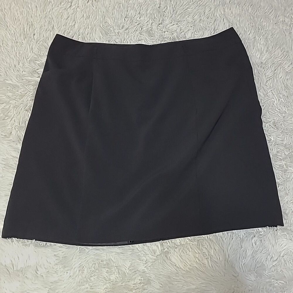 Roz & Ali Size 22 Black Pockets Stretch Womens Pencil Straight Skirt